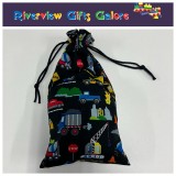 Marble Bag - Construction on Black (marbles sold separately) Marble Bag - Construction on Black (marbles sold separately)